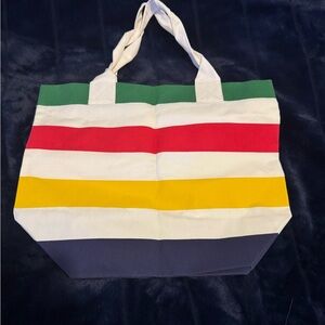 Striped Canvas Tote Bag - Multicolor